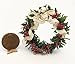 dollhouse Miniature Artisan Christmas Holiday Gold Ribbon Wreath