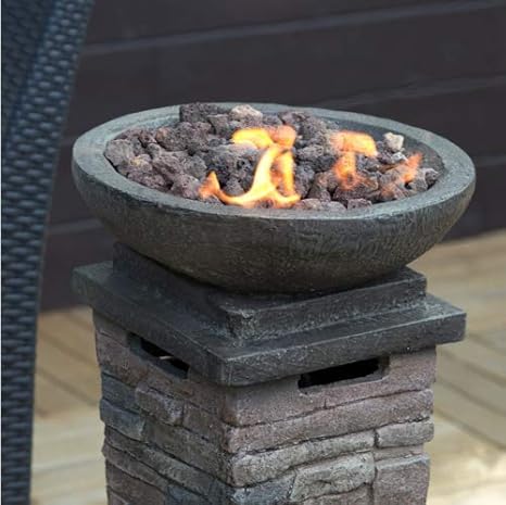 Amazon Com Red Ember Coronado Propane Fire Column Multicolor 66746 Garden Outdoor