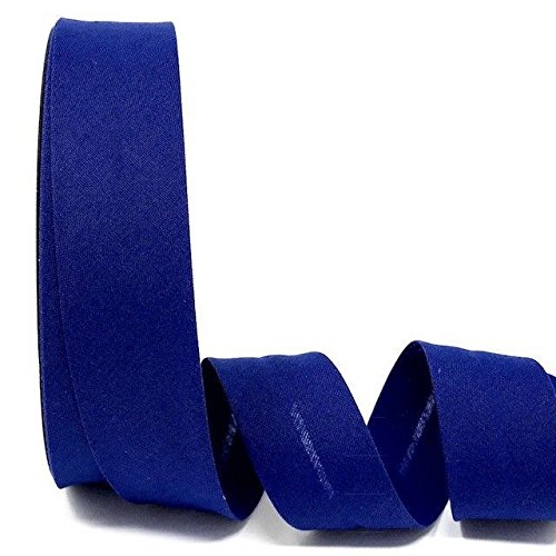 5m of Professional Quality 30mm Bias Binding, Machine Washable, 30+ Colours. UK Specialist Seller Edging for Sewing, Bunting, Upholstery, Furniture Piping & Garments (Royal Blue)