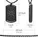 Black Tourmaline Crystal Necklace for EMF Protection with Volcanic Lava Black Stone - 3036 Negative Ions Anti Radiation Protection Pendant Necklace - Tourmaline Pendant Crystals and Healing Stones