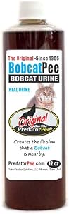 Predator Pee 100% Bobcat Urine - Territorial Marking Scent - Creates Illusion That Bobcat is Nearby - 12 oz