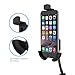 Car Mount Charger, TURATA Universal 360 Degree Goose-Neck Car Cellphone Mount Holder with Dual 2.1A USB Car Charger for iPhone 7/7 Plus, Galaxy S8/S8 Plus, 3.5-6.3 Inch Smartphone