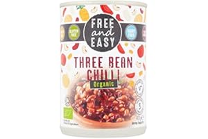 Free & Easy Organic Three Bean Chilli - 400g (0.88lbs)