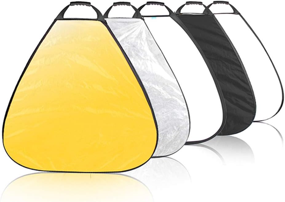 Selens 5-in-1 32 Inch Portable Triangle Reflector with Handle for Photography Photo Studio Lighting & Outdoor Lighting