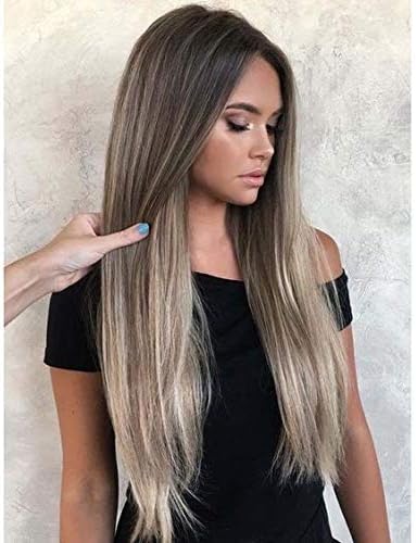 Ugeat Brazilian Hair Extensions Micro loops Real Straight Hair 18 Inches Brown ombre with Medium Blonde #3/8/22 Remy Micro Rings Hair Extensions