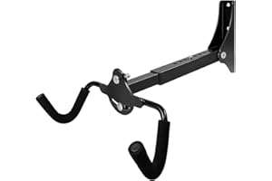 Emeroll Foldable Bike Wall Mount Rack, Bike Rack Garage, Horizontal Bicycle Storage Hanger Adjustable Bike Hanging Hook, Heavy Duty Garage Bicycle Rack Storage.
