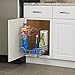 Household Essentials Glidez Multipurpose Chrome-Plated Steel Pull-Out/Slide-Out Storage Organizer for Under Sink or Under Cabinet Use - 2-Tier Design - Fits Standard Size Cabinet or Shelf, Chrome
