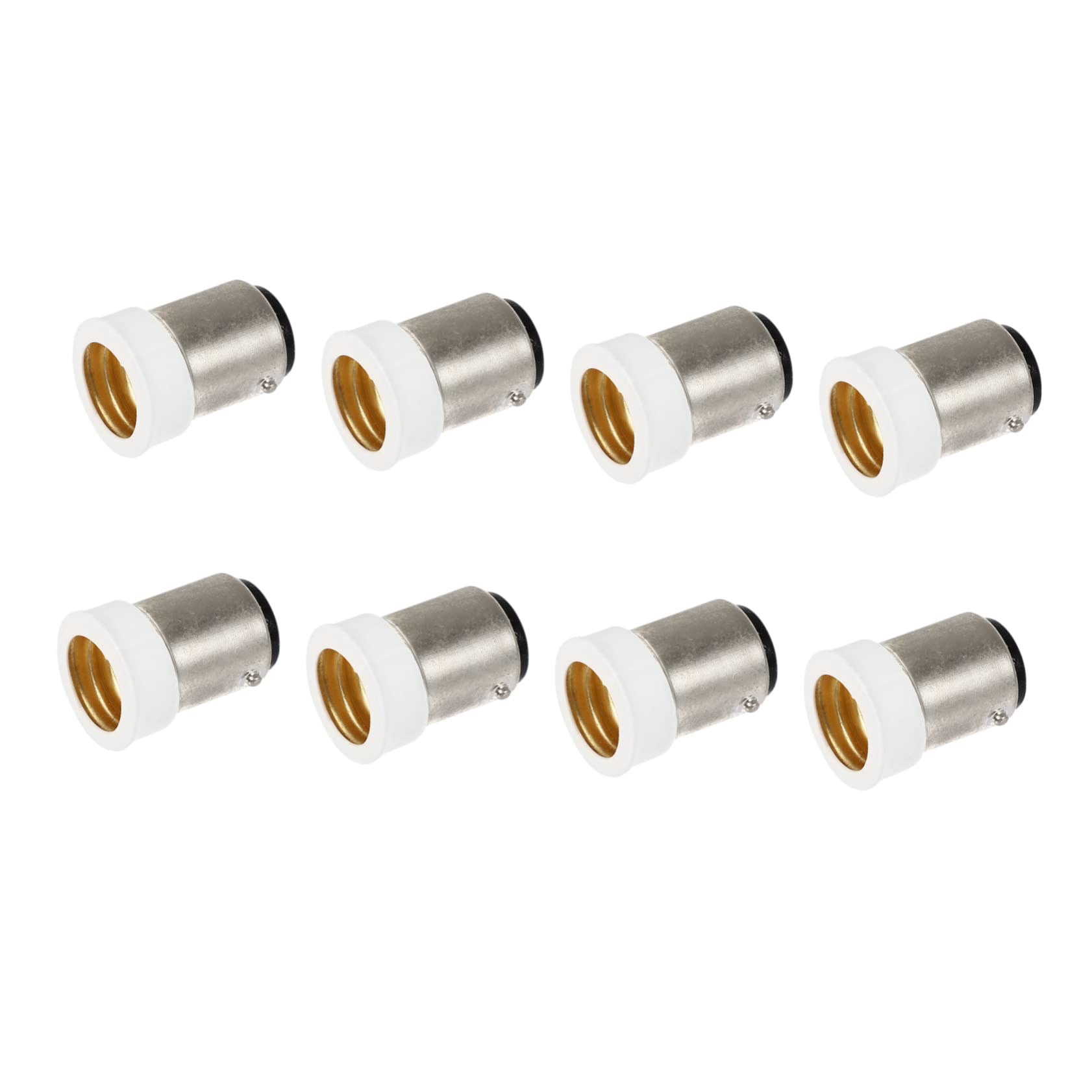 ORFOFE 8pcs Screw Lamp Holder Light Bulb Base Adapter LED Lightbulb Ceiling Mount Lamp White Convers Lip Gloss Base E14 Bulb B15 to E14 Adapter Converters B15 Silver LED