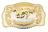 Gold Western Cowboy Horse Rodeo Large Western Belt