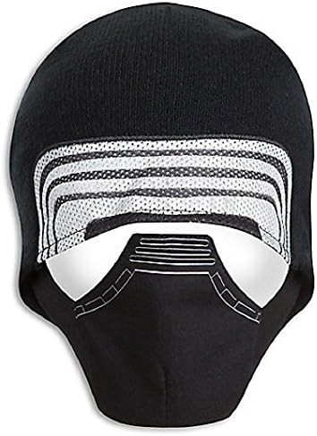 Warm Winter Knit Black Hat Star Wars Boys Kylo Ren Face Costume Hat size Med/Large