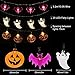 Set of 3 Halloween String Lights,60 LED Battert Operated String Lights Pumpkin/Ghgost/Bat -Perfect for Halloween Outdoor Yard Party Decorations