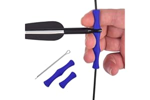 YLS Archery Bowstring Finger Savers Finger Guards Shooting Practice Finger Protector Easy Install with Pin