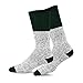 Soxnet Eco Friendly Heavy Weight Recyled Cotton Thermals Boot Socks 4 Pairs (10-13, Color Heel Top)
