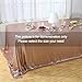 Poise3EHome 50×80'' Rectangle Rose Gold Sequin Tablecloth for Party Cake Dessert Table Exhibition Events, Rose Gold