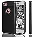 Stoon iPhone 7 Case / iPhone 8 Case, Hybrid Dual Layer Case [TPU, PC] Shock Absorption / Impact Resistant for iPhone 7 /8 (Ultra Protection Cover for iPhone 7 /8 (black)