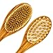 Bath Blossom Bamboo Body Brush for Back Scrubber - Natural Bristles Shower Brush with Long Handle - Excellent for Exfoliating Skin and Cellulite - Use Wet or Dry Brushing - Suitable for Men and Women