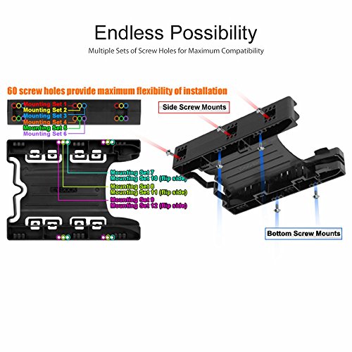 ICY DOCK Tool-less Dual 2.5 to 3.5 HDD Drive Bay SSD Mounting / Kit / Bracket / Adapter - EZ-Fit Lite MB290SP-B (1x Unit Package)