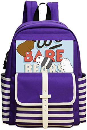 Children School Backpack We Bare Bears Kids Student Bookbag