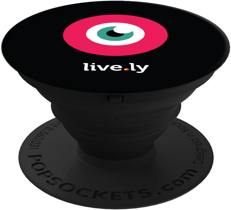 livel.ly Logo PopSockets - Stand for Smartphones & Tablets - Black [Amazon Exclusive]