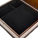 Large Antico Wood Memory Box Organizer in Mahogany Wood Finish With Lock &Key