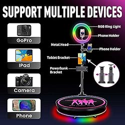 ZANOGI 360 Photo Booth Machine with Software for
