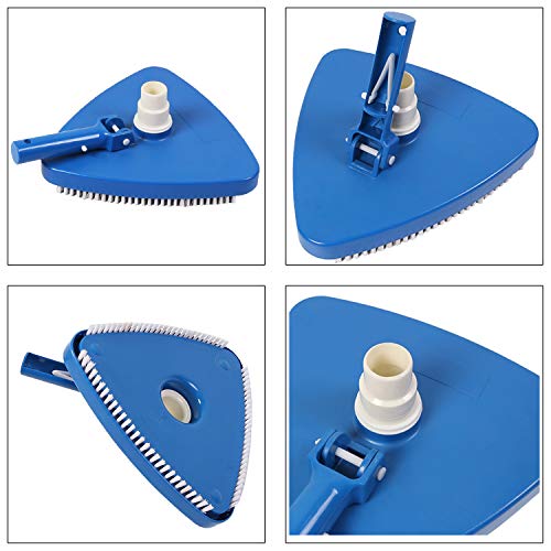 CREPRO Triangular Vinyl Pool Vacuum Head, Weighted Swimming Pool