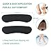 High Heel Pads (8 pcs) - High Heel Inserts, Heel Shoe Inserts, Heel Grips, Heel Cushion Inserts, Metatarsal Foot Pads, Heel Snugs for Women - Blister Prevention & Improve Shoes Too Big (Black)