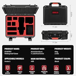 STARTRC OSMO Pocket 3 Hard Case, Multifunctional