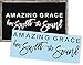 Amazing Grace Stencil for Painting Wood Signs, Reusable and Thick, by Barn Star