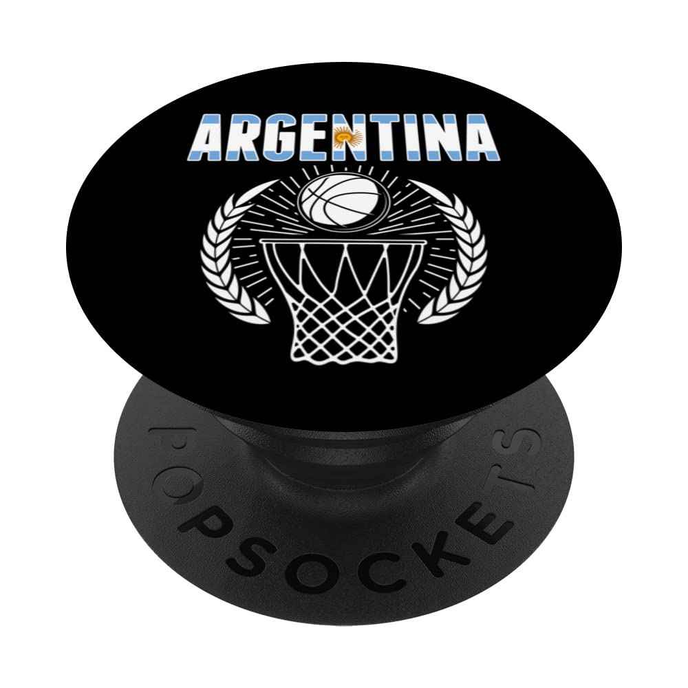 Argentina Basketball Fans Jersey Argentinian Sport Supporter PopSockets Swappable PopGrip