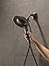 Delta Faucet 5-Spray In2ition 2-in-1 Dual Hand Held Shower Head with Hose, Venetian Bronze 58045-RB
