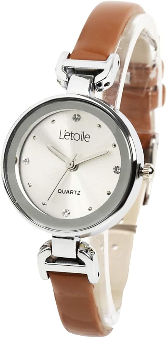 Amazon 腕時計 レディース 防水 革ベルト シンプル ウォッチ Osd シルバー キャメル レディース腕時計 腕時計 通販