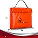 Fireproof Document Bag, Waterproof Resistant Silicone Coated Fiberglass VESTAGUARD XL Sturdy Fire Proof Bags For Your Safe Protect Your Cash Money and Files