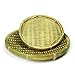 Toogoo Bamboo Round Fruit Plate Handmade Storage Tray Hand Knitting Bread Basket Food Fruit Basket Hotel Hotel Dining Tray Diameter 26cm