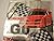 Cello Loot Bags and Ties ~ 25 Count (Red Race Cars and Checkered Flags)