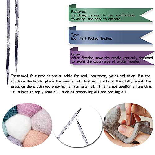 3 Mayboos+Felting+Needles+Supplies+Triangular
