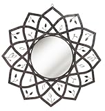 Grasslands Road Metal Lotus Mirror, 18-Inch