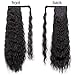 AISI BEAUTY Wavy Wrap Around Ponytail Extension Corn Wave Kinky Ponytail Extension Clip in Hair Extensions Magic Paste Yaki Ponytail for Women(2#)
