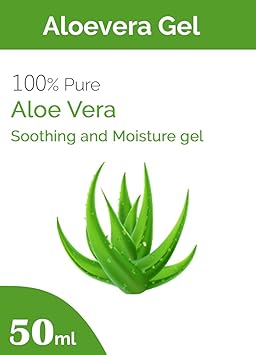 100% Organic & Pure Aloe Vera Gel For Face, Skin and Hair (50ml)