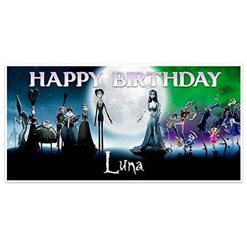 Amazon.com: Corpse Bride Movie Film Birthday Banner Party Decoration