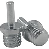 JUNLIXN 2 Pcs 5/8"-11 Male Thread to 1/4" Shank Drill Adapter | 5/8&rdquo;-11 UNC Thread to 1/4" Shank for Use with Drills, Drill Press and Die Grinders