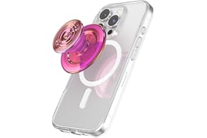 Title: PopSockets Phone Grip for MagSafe with Kickstand, Magnetic Stand, Swappable Top, Secure Hold for iPhone MagSafe Cases, Phone & Tablet Grip - Ripple Iridescent Aviation