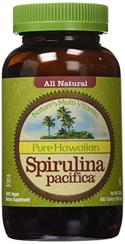 Nutrex Hawaii Pure Hawaiian Spirulina Pacifica -- 500 mg - 400 Tablets (Pack of 2)