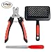 JETESUN Dog Nail Clippers And Trimmer with Quick Sensor, Free Nail File, Slicker Brush, Fits For Small,Large Dog and Cat,Short and Long Hair