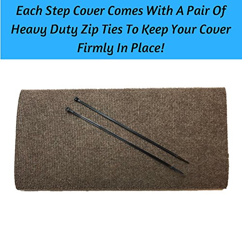 ARL Outdoors Brown RV Wrap Around Step Rug Cover - Protects Your RV From Unwanted Tracked in Dirt, Works on Electric and Manual RV Steps