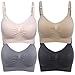 Lataly Womens Sleeping Nursing Bra Wirefree Breastfeeding Maternity Bralette Size XL