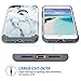 iPhone 7 Case, ULAK Dual Layer Slim Fit Hybrid Protection Anti-Scratch Shock Absorbing PC TPU Skin Hard Cover for Apple iPhone 7 4.7 inch- Grey Marble