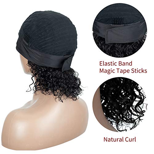 Laivay-Headband-Wigs-for-Women-Kinky-Curly-Human-Hair-Wigs-Natural-Black-Color-180-Density-14-Inch-120g