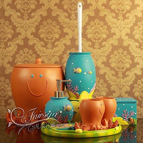 SBWYLT-Bathroom suite toilet Kit resin sea stars Octopus set of nine