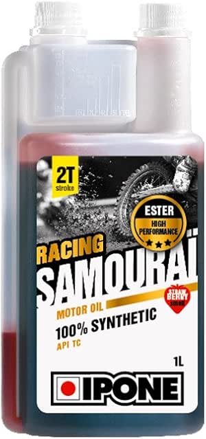 Aceite de Motor Ipone Racing samurái 2T, aroma a fresa, 1 litro: Amazon.es: Coche y moto